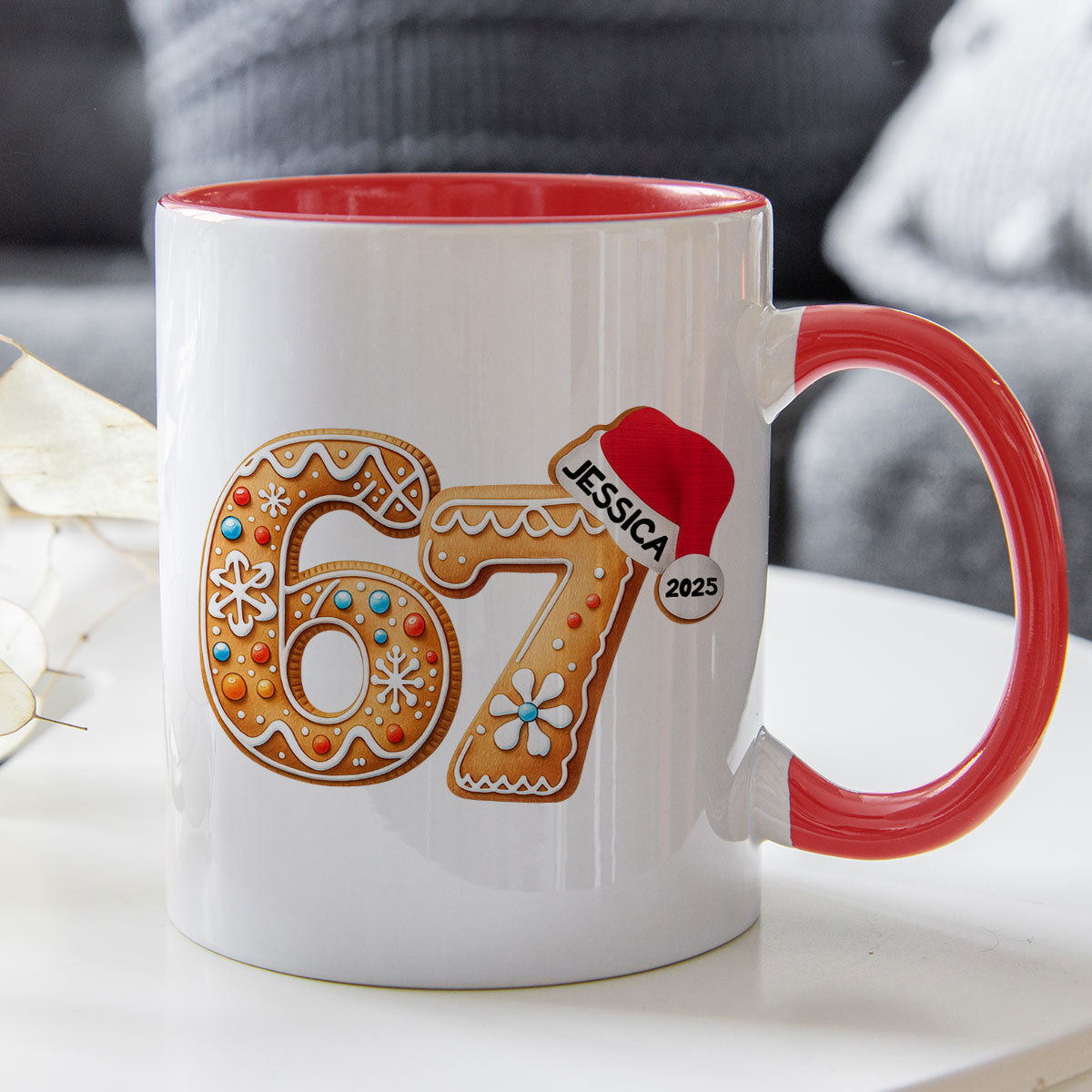 Custom Six Seven - Personalized Mug - Teen Slang Funny Tree Decor, Funny Teen Grandkid Gift