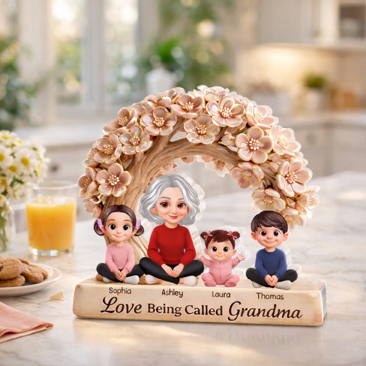 Love Being Called Grandma - Personalized Acrylic Block Plaque - Mother's Day Gift for Grandma, Mom, Wife