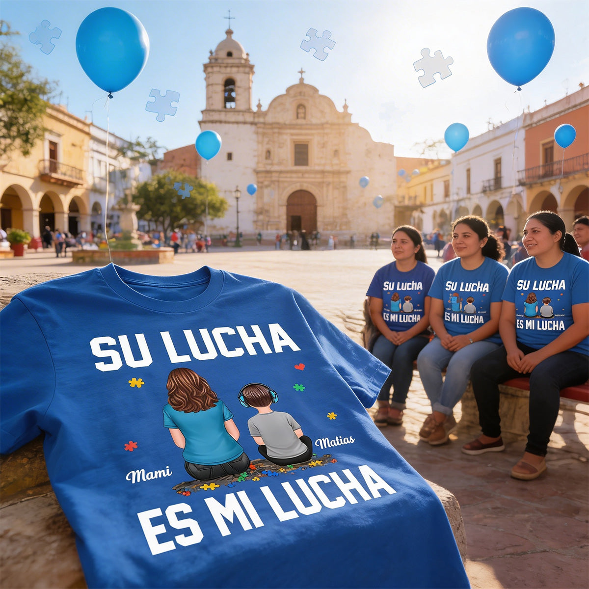 Su Lucha As Mi Lucha His Fight Is My Fight - Personalized Shirt - Autism Awareness Shirt
