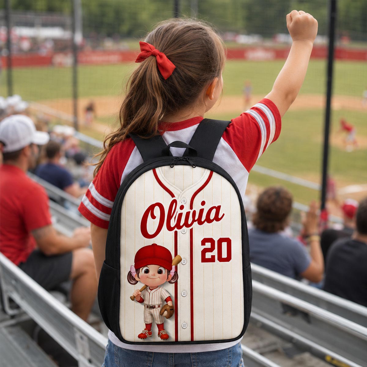 Baseball Kid Jersey - Personalized Backpack - Back To School Gift