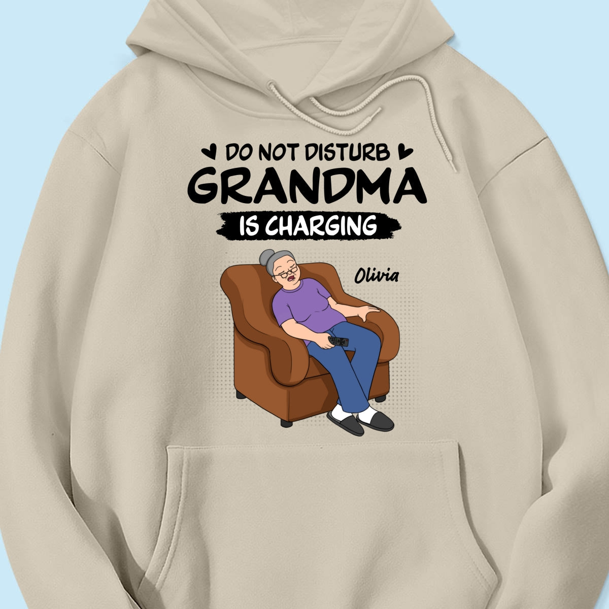 Do Not Disturb Grandma Is Charging - Personalized Shirt - Funny Mother's Day Gift For Grandma, Mom