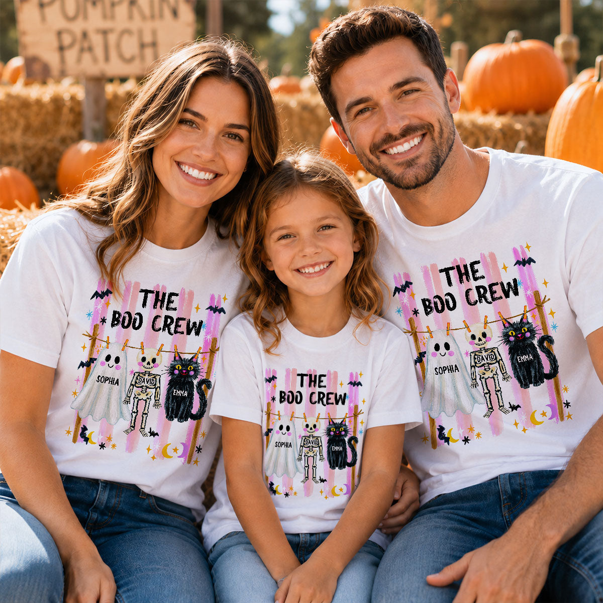 Our Boo Crew Family Halloween - Personalized Shirt - Family Matching Shirts