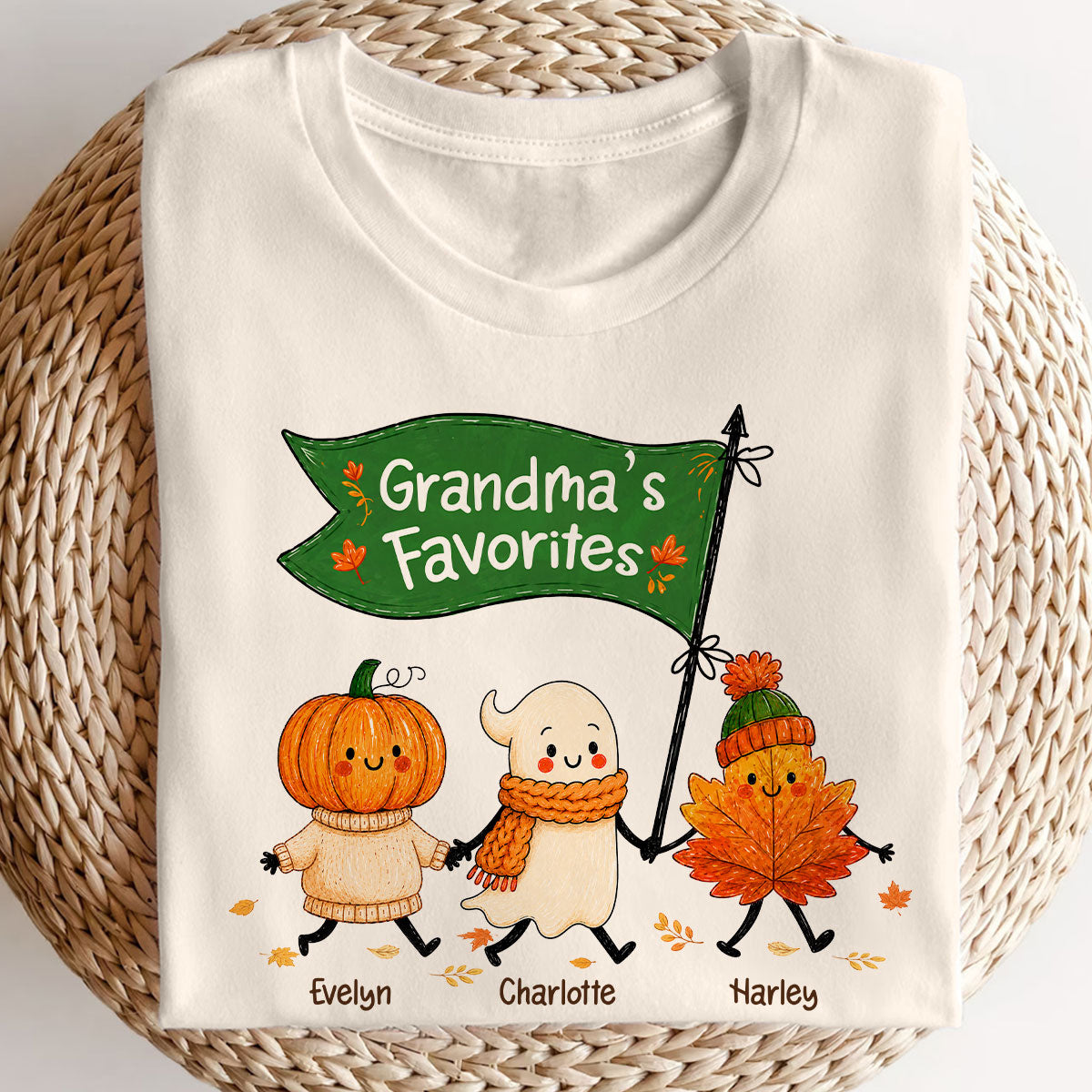 On-trend Fall Season Funny Kids - Personalized Shirt - Gift For Grandmas, Moms