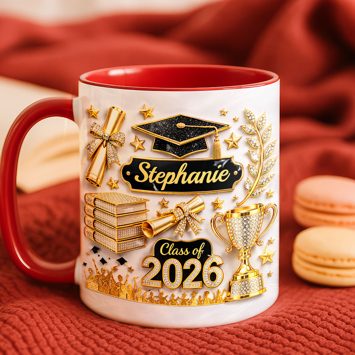 Class Of Graduation - Personalized Mug - Graduation Gift, Keepsake For Daughter, Granddaughter