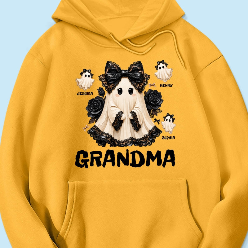 Trendy Boo Grandma Halloween - Personalized Shirt - Gift For Grandma, Nana