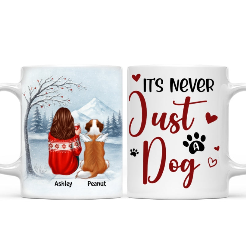 It's Never Just a Dog - Personalized Mug - Heartfelt Christmas Gift for Dog Moms