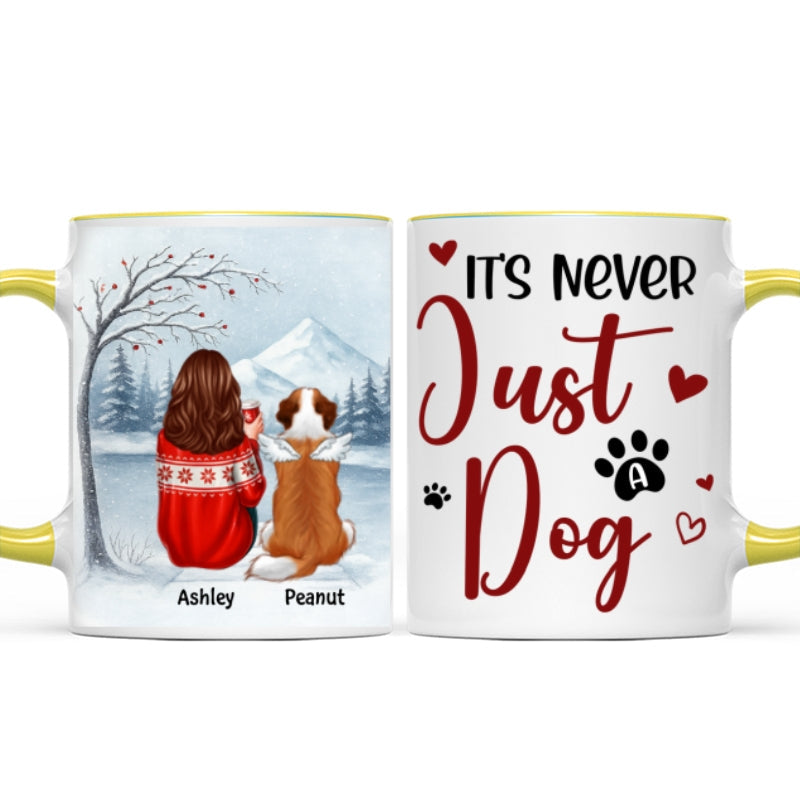 It's Never Just a Dog - Personalized Mug - Heartfelt Christmas Gift for Dog Moms