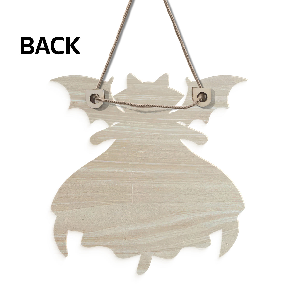 Halloween Cat Vampire - Personalized Wooden Door Sign - Summerween Decor for Cat Lovers