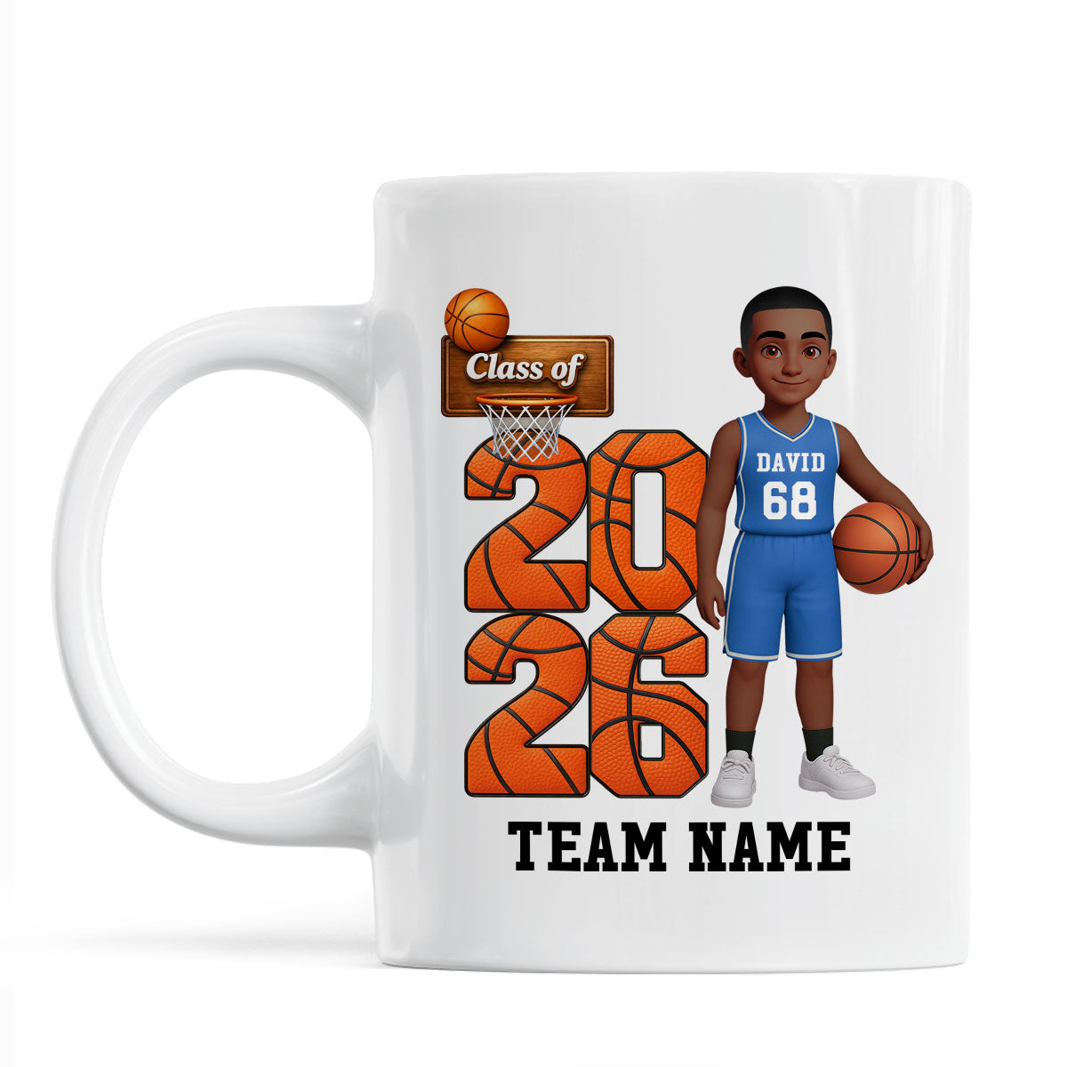 Basketball Senior Class Of 2026 2027 - Personalized Mug - Graduation Keepsake For Son, Daughter