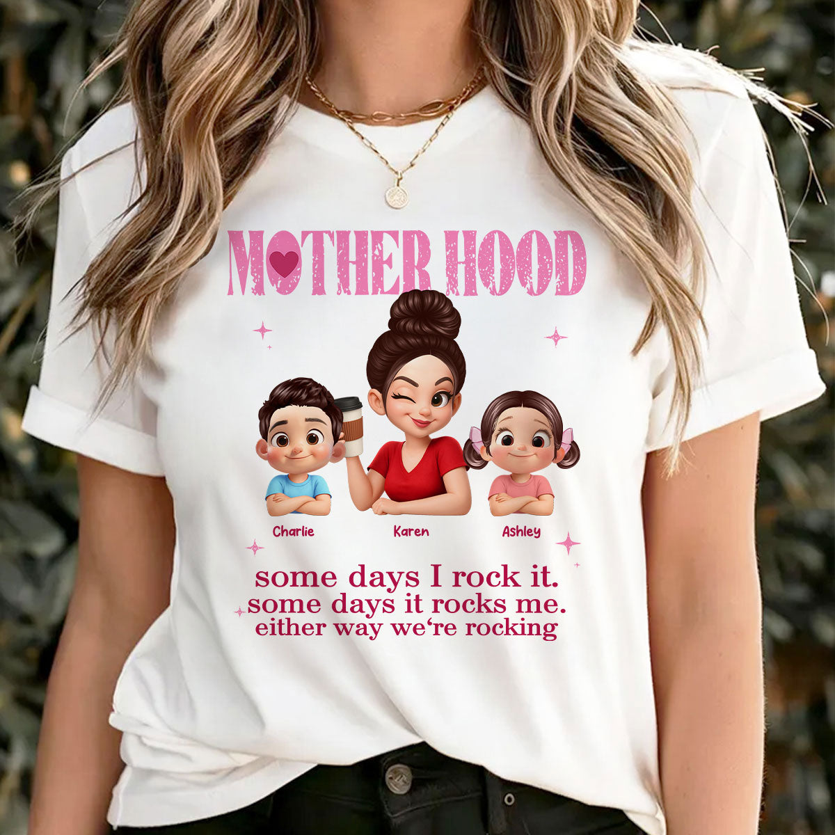 Rockin' Motherhood - Personalized Shirt - Mother's Day Gift for Mom, Wife