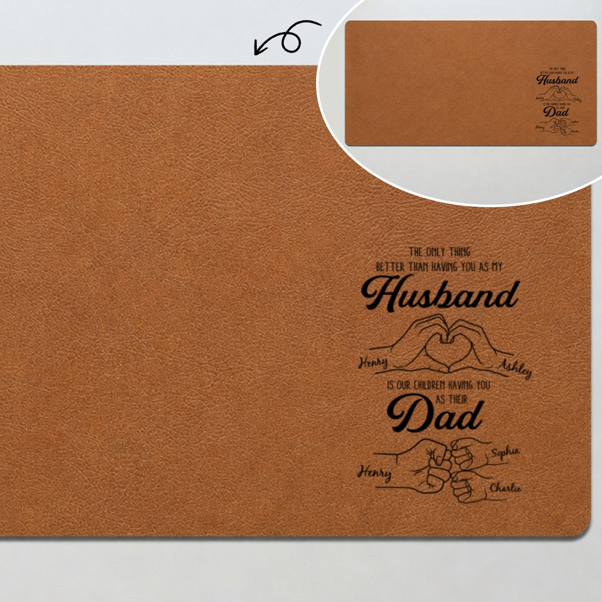 The Only Thing Better Than Having You As Husband - Personalized Desk Mat - Father's Day Gift For Husband, Dad