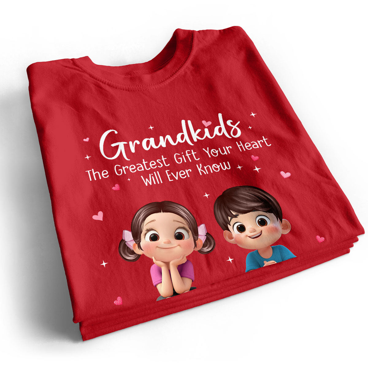 The Greatest Gift You Ever Know Cute Cartoon Kids - Personalized Shirt - Gift For Grandma