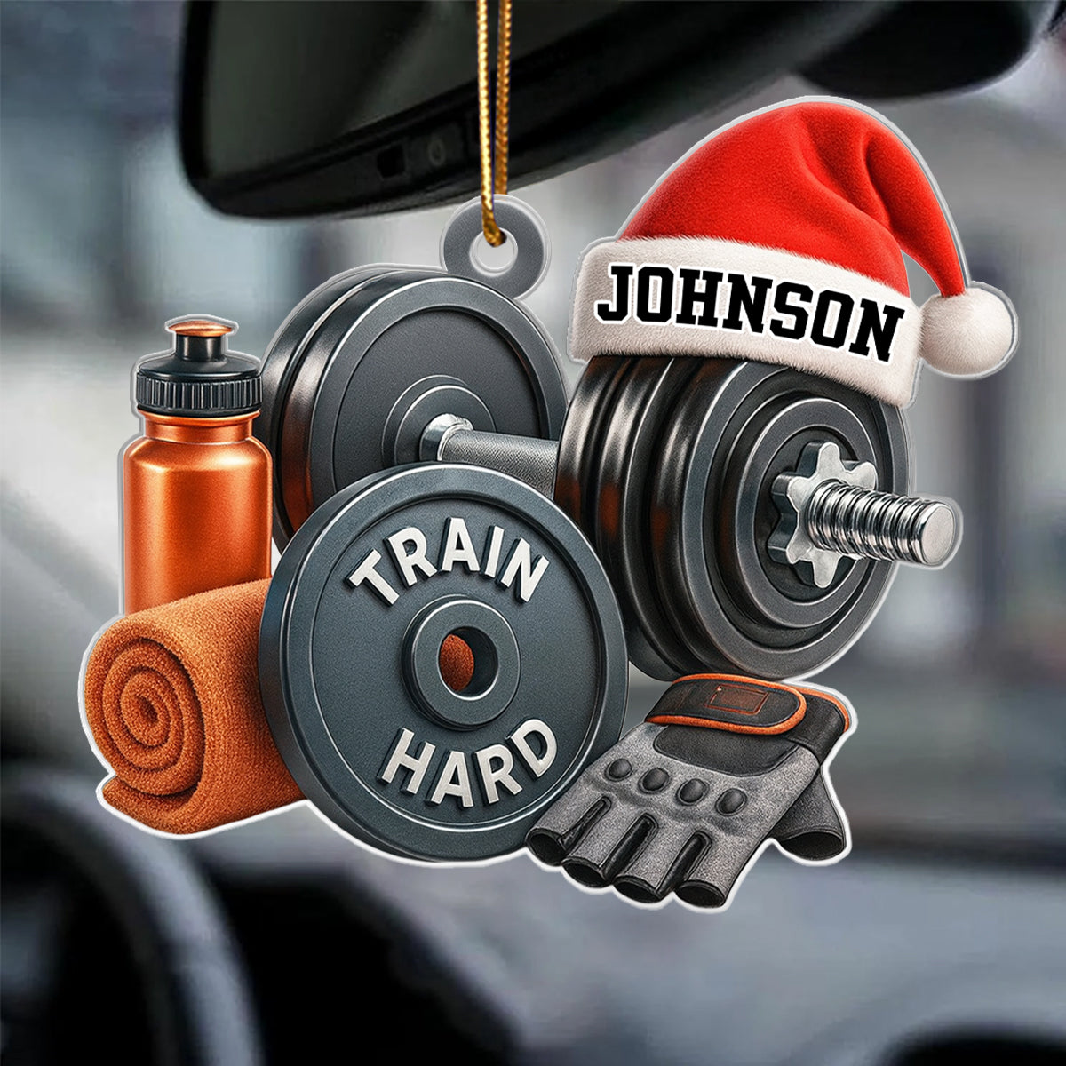 Stronger Every Single Day – Personalized Acrylic Ornament – Motivational Gift for Gym Lovers