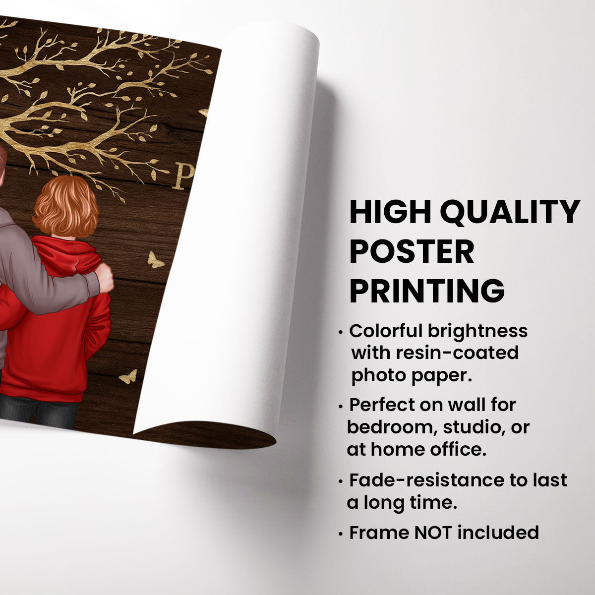 Favorite Place in All the World Couple Tree - Personalized Poster - Gift for him, Gift for her