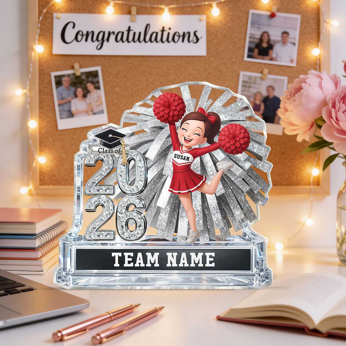 Basketball Senior Keepsake 2D Flat - Personalized Acrylic Block Plaque - Graduation Gift For Son, Daughter, Graduates Class of 2026