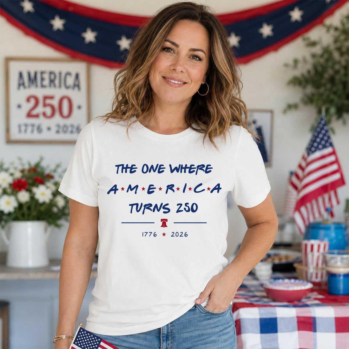 The One Where America Turns 250 - 4th Of July Shirt - American 250th Anniversary, Cool Gift for Her, for Him