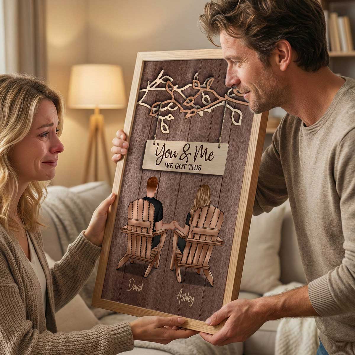 Couple Under Eternal Tree Of Love You & Me We Got This - Personalized Poster - Heartfelt Gift For Couple