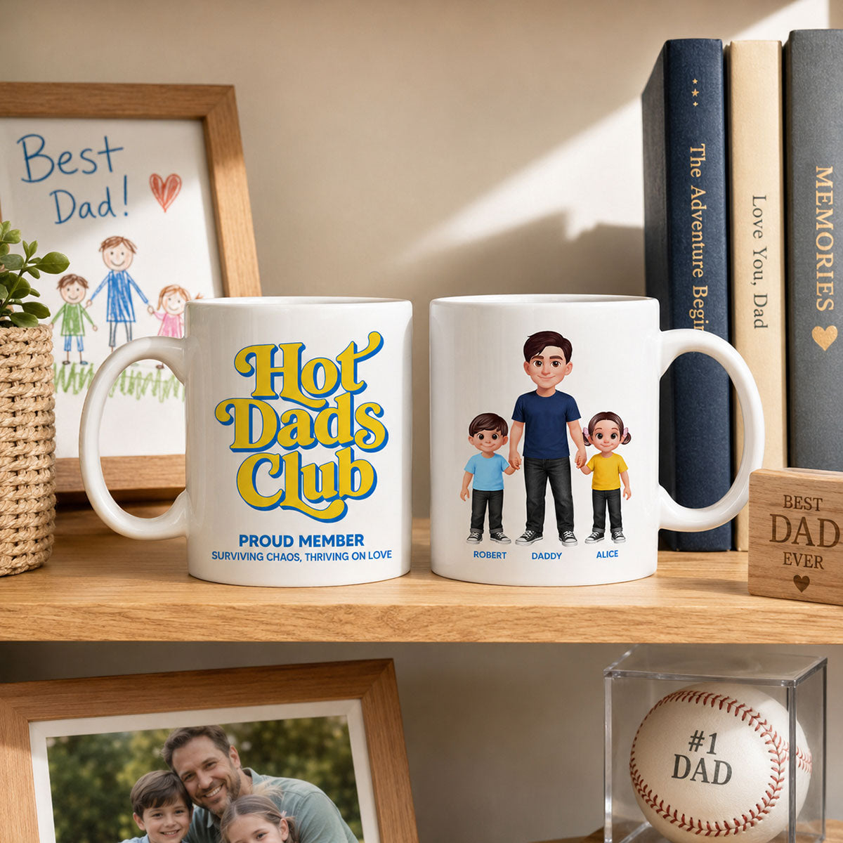 Hot Dads Club - Personalized Mug - Funny Father's Day Gift For Dad, Husband