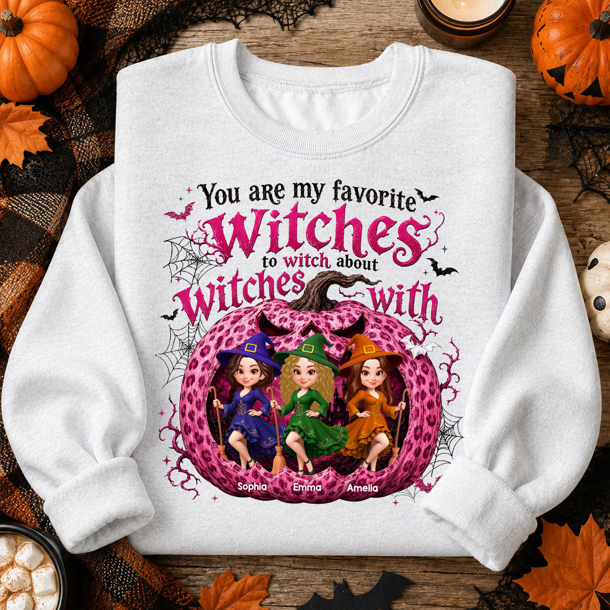 You Are My Favorite Witch Besties Halloween - Personalized Shirt - Halloween Gift For Besties
