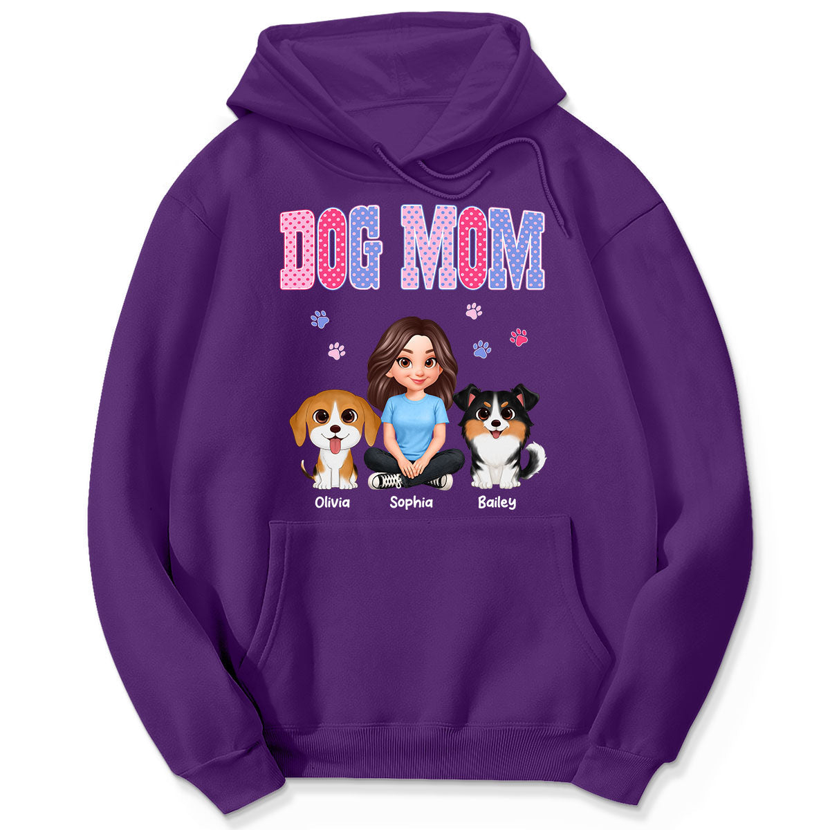 Trending Polka Dot Pattern Spring Summer Vibe Dog Mom - Personalized Shirt - Mother's Day Gift For Dog Mom