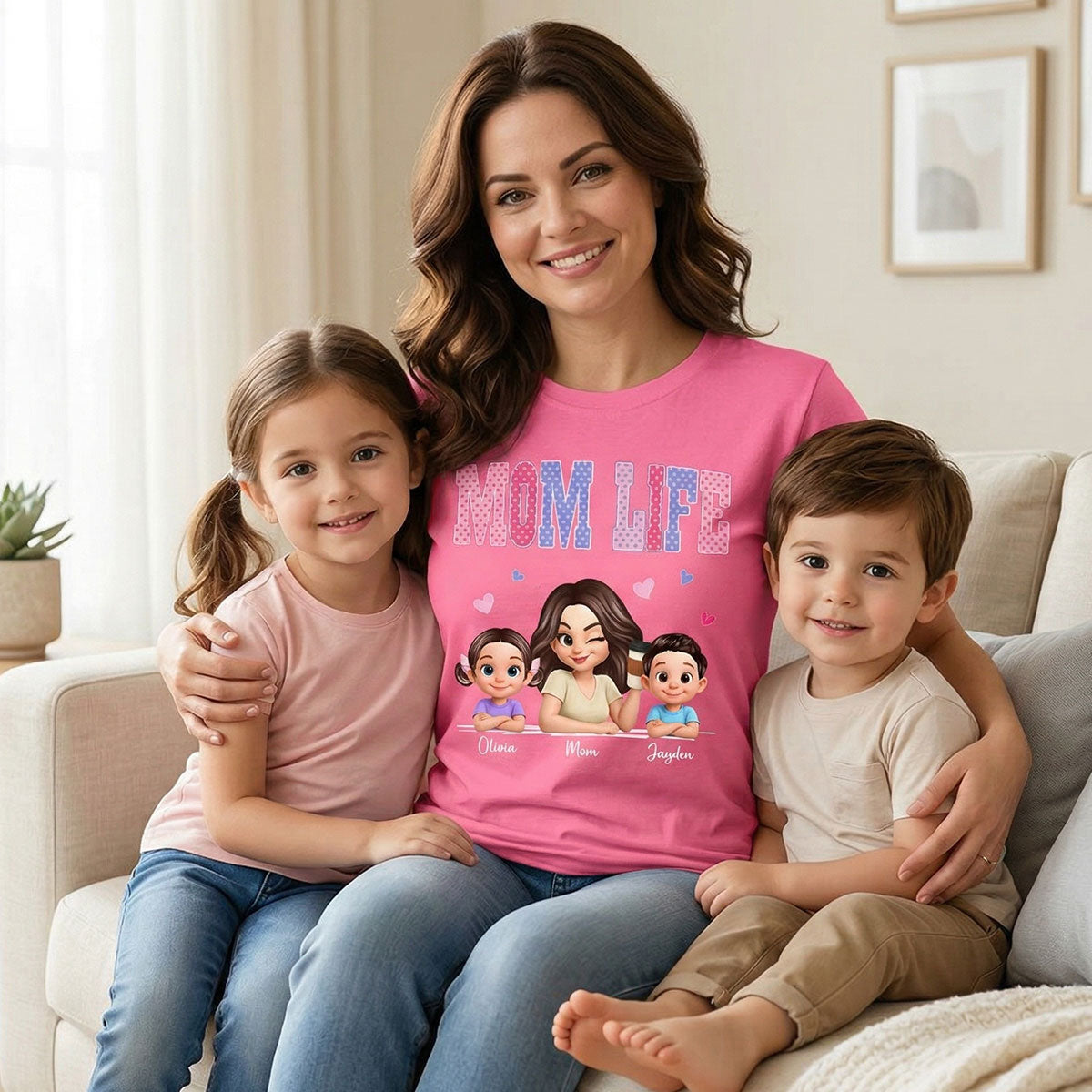 Trending 2026 Polka Dot Pattern Spring Summer Vibe Mom Life - Personalized Shirt - Gift For Mom