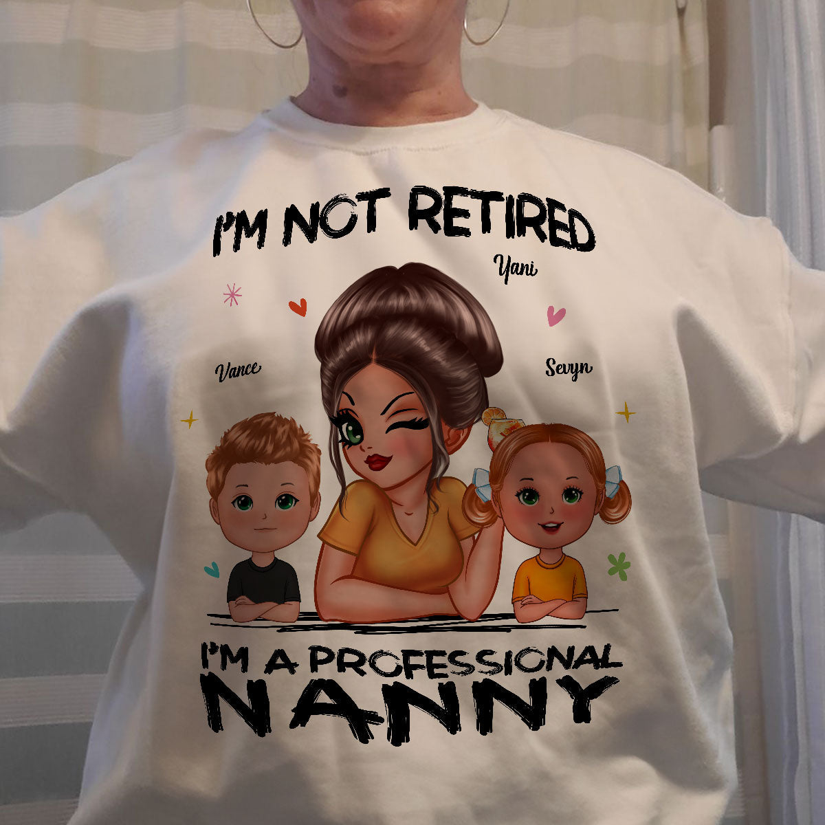 I'm Not Retired I'm A Professional Grandma - Personalized Shirt - Retirement Gift For Grandma
