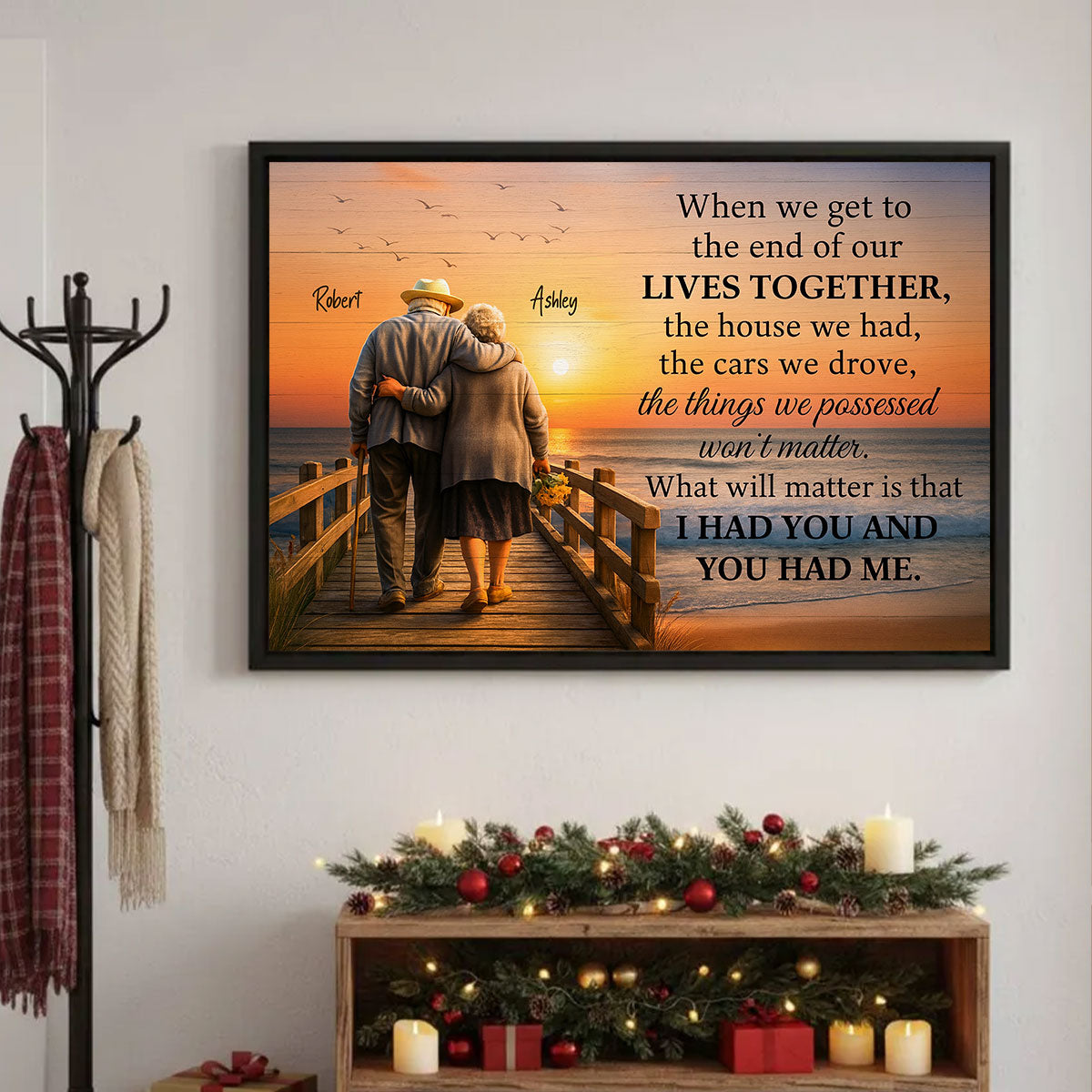 When We Get to the End of Our Lives Together - Personalized Poster - Sentimental Gift for him, Gift for her