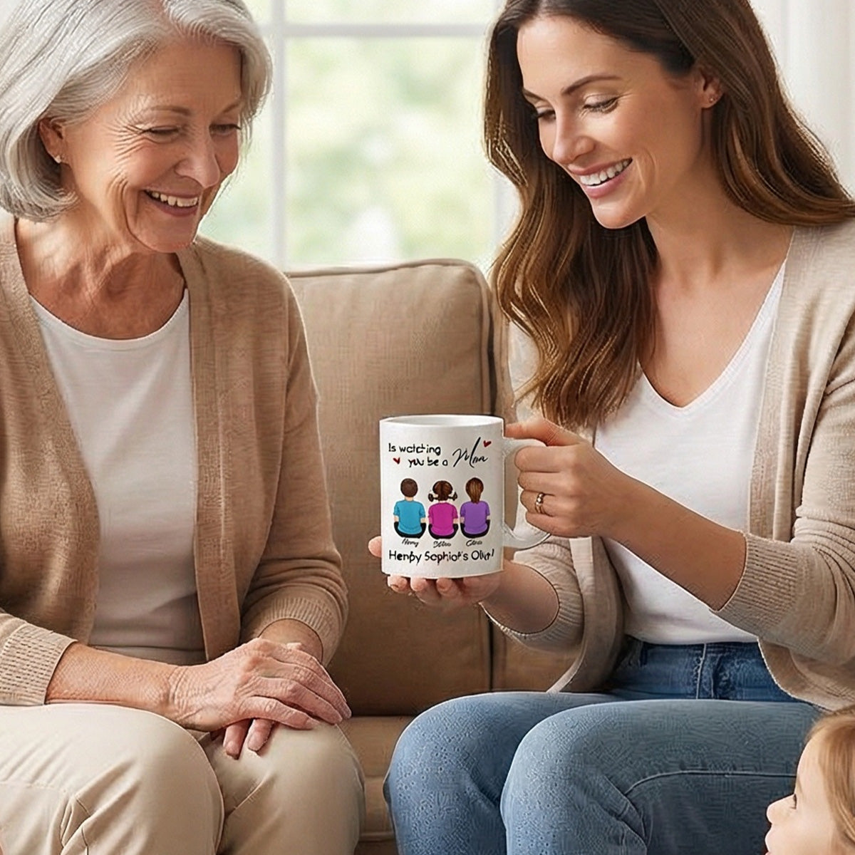 From Mom Dad Watching You Be A Mom - Personalized Mug - Mother's Day Gift For Daughter