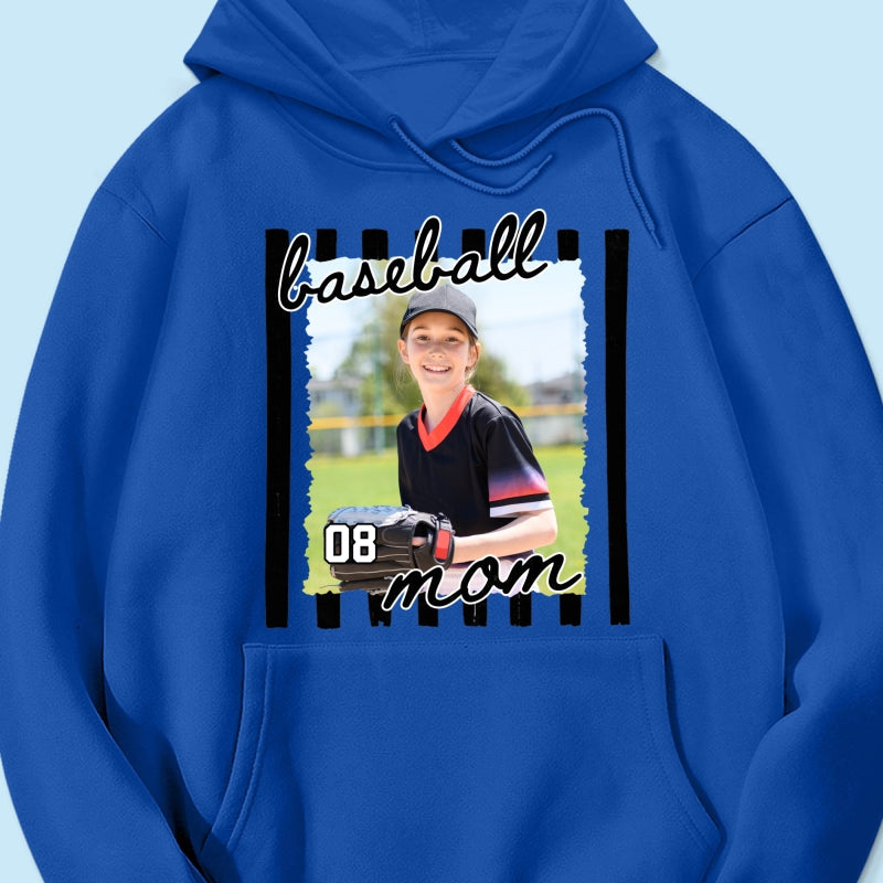 Baseball Mom Photo - Personalized Shirt - Mother's Day Gift for Mom, Wife