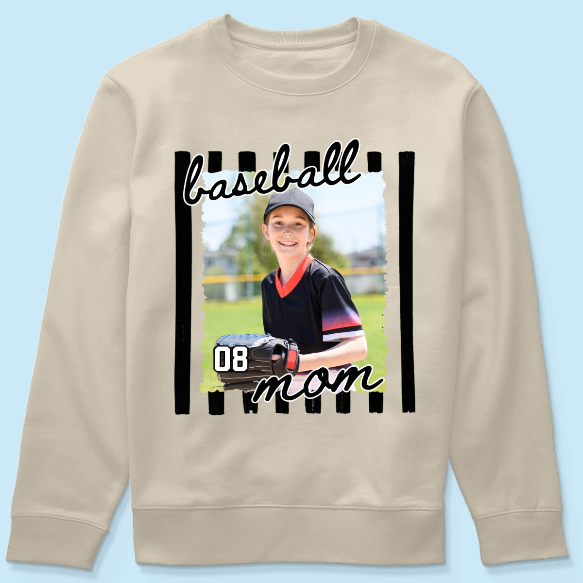 Baseball Mom Photo - Personalized Shirt - Mother's Day Gift for Mom, Wife