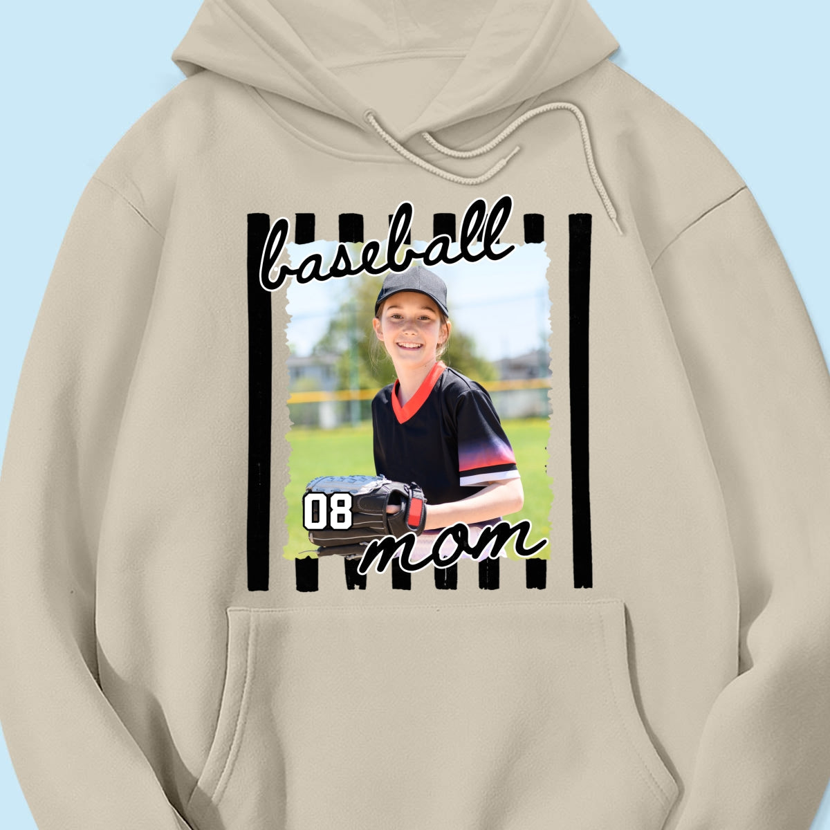 Baseball Mom Photo - Personalized Shirt - Mother's Day Gift for Mom, Wife