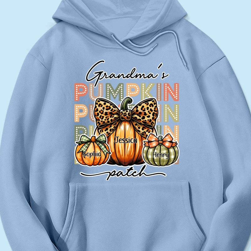 Grandma's Pumpkin Patch Retro Style Personalized Shirt