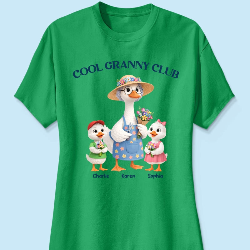 Cool Granny Club - Personalized Shirt - Heartfelt Gift For Grandma