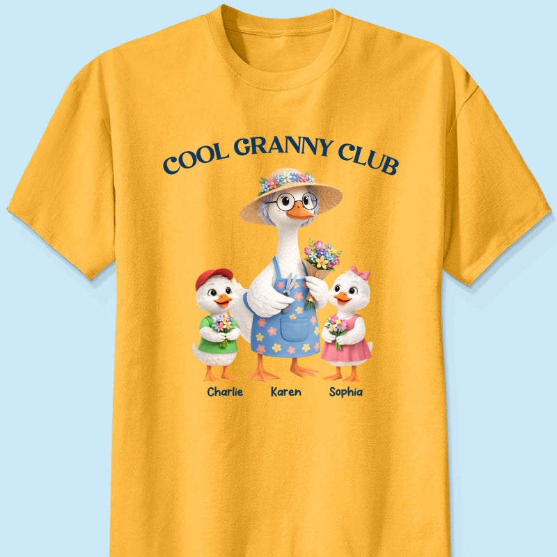 Cool Granny Club - Personalized Shirt - Heartfelt Gift For Grandma