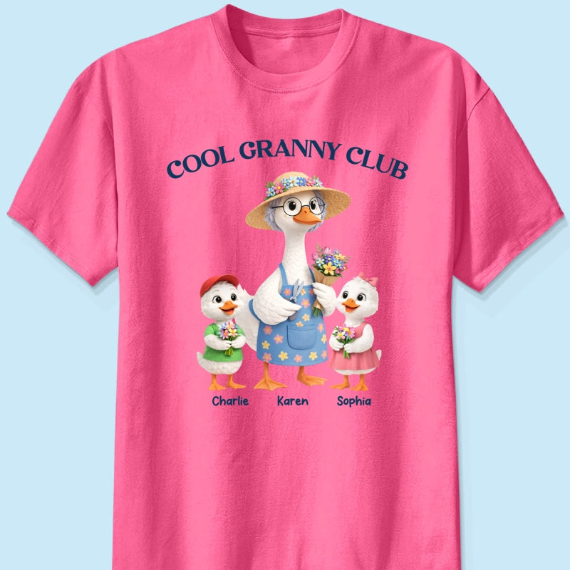 Cool Granny Club - Personalized Shirt - Heartfelt Gift For Grandma
