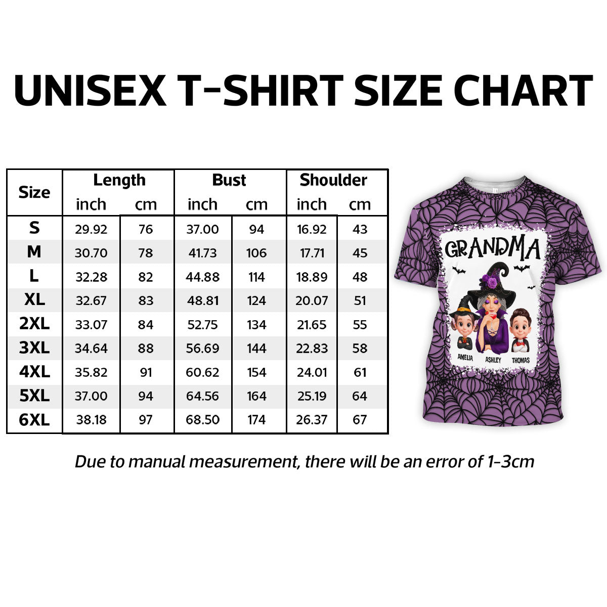 Spooky Halloween Grandma Grandkids - Personalized Shirt - Halloween Gift For Grandma