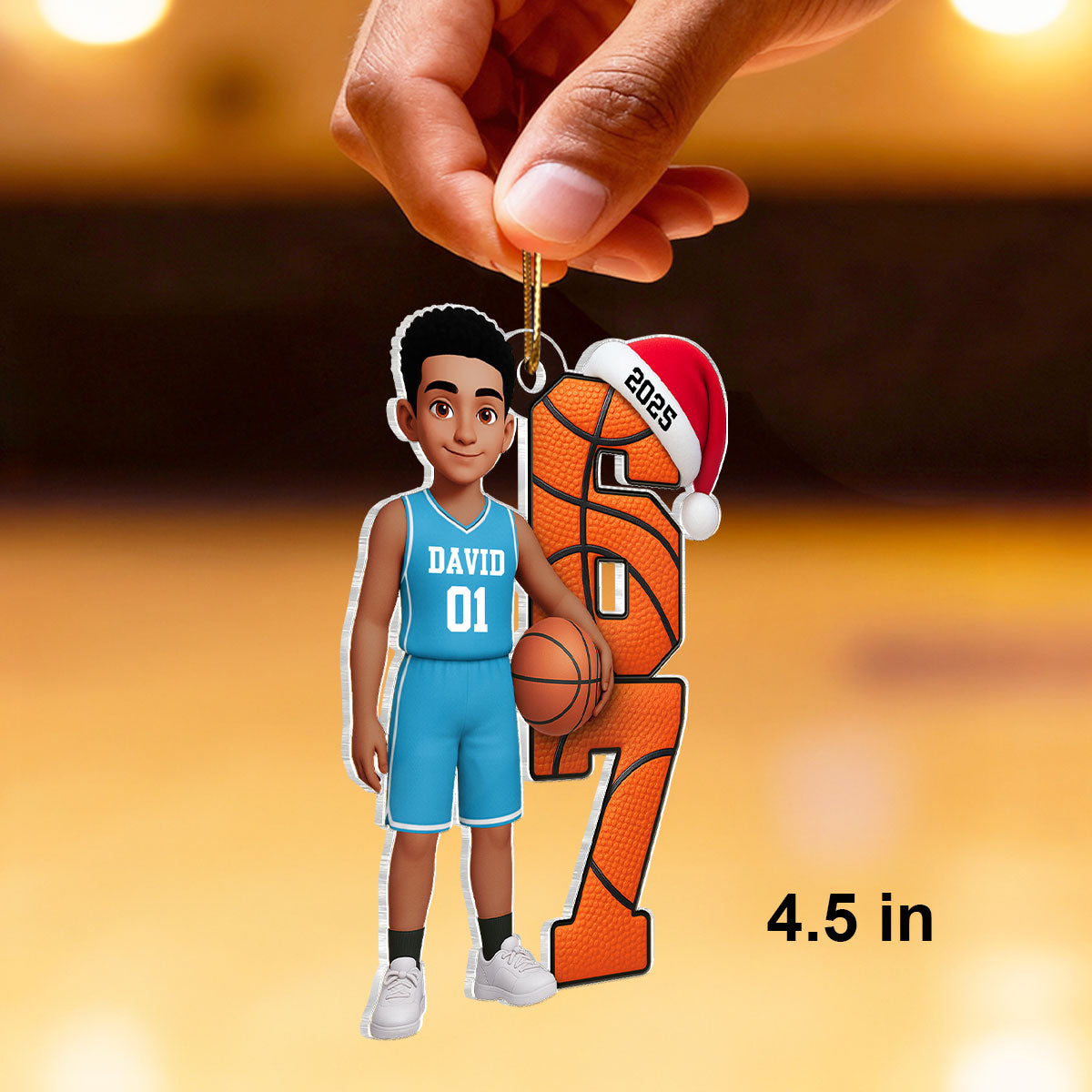 Basketball Player Six Seven - Personalized Acrylic Ornament - Funny Teenager Christmas Gifts, Teen Slang