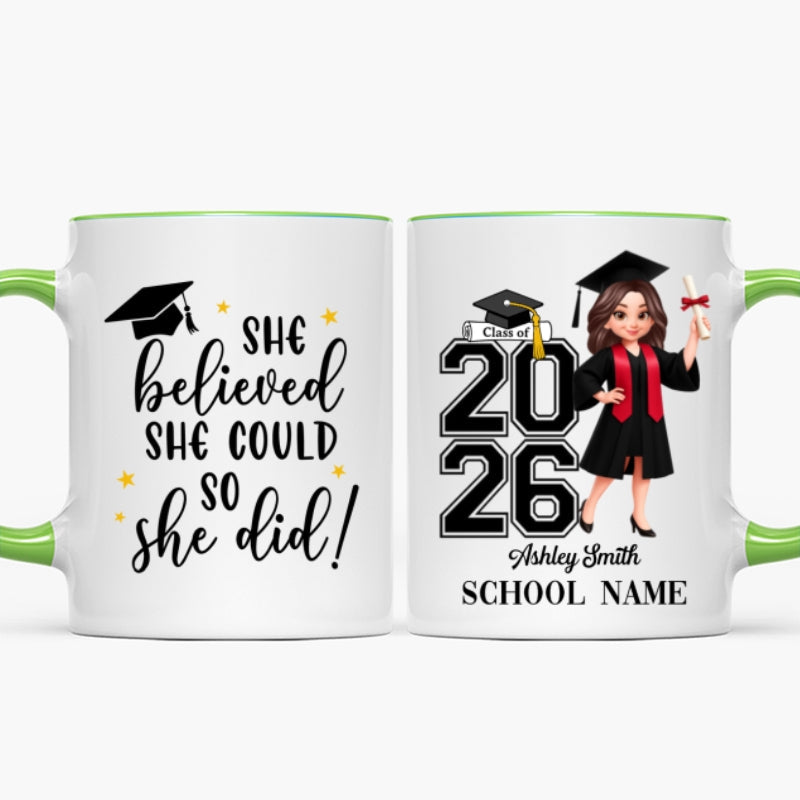 Class Of 2026 2027 Keepsake - Personalized Mug - Graduation Gift For Graduates, Daughter