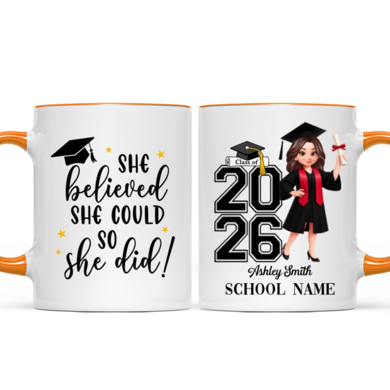 Class Of 2026 2027 Keepsake - Personalized Mug - Graduation Gift For Graduates, Daughter