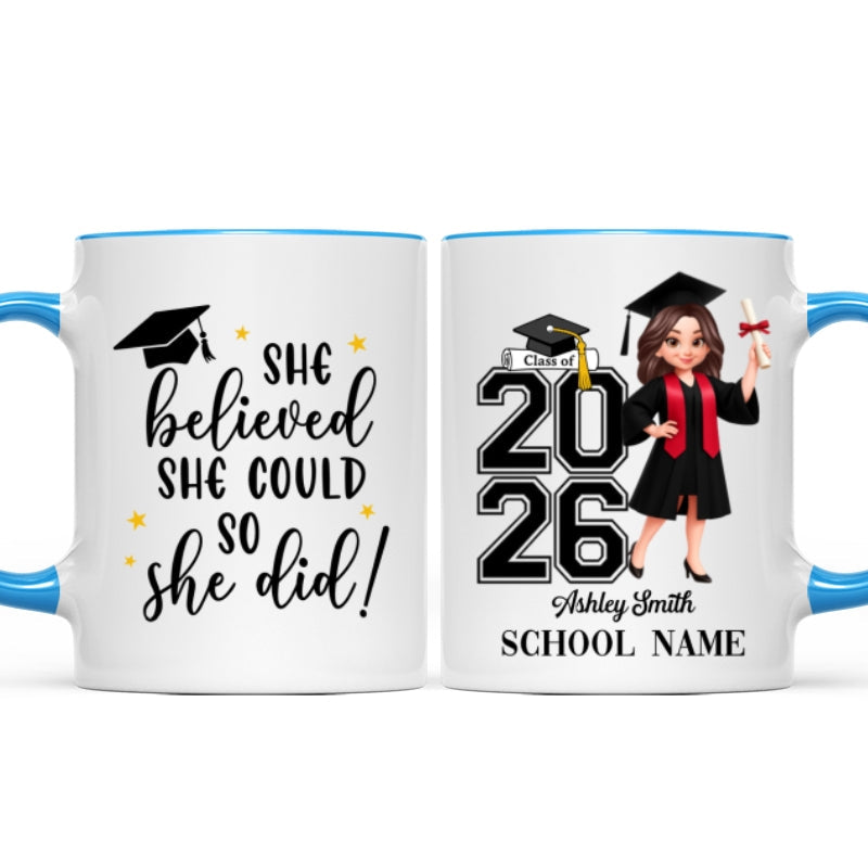 Class Of 2026 2027 Keepsake - Personalized Mug - Graduation Gift For Graduates, Daughter