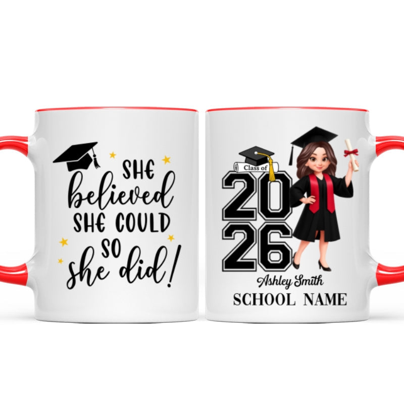 Class Of 2026 2027 Keepsake - Personalized Mug - Graduation Gift For Graduates, Daughter