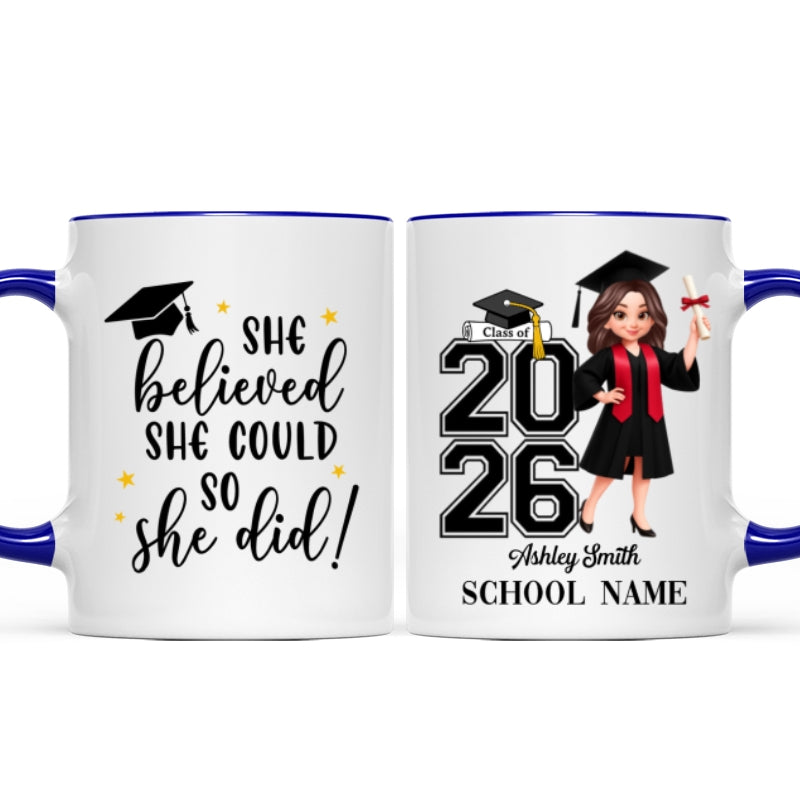 Class Of 2026 2027 Keepsake - Personalized Mug - Graduation Gift For Graduates, Daughter
