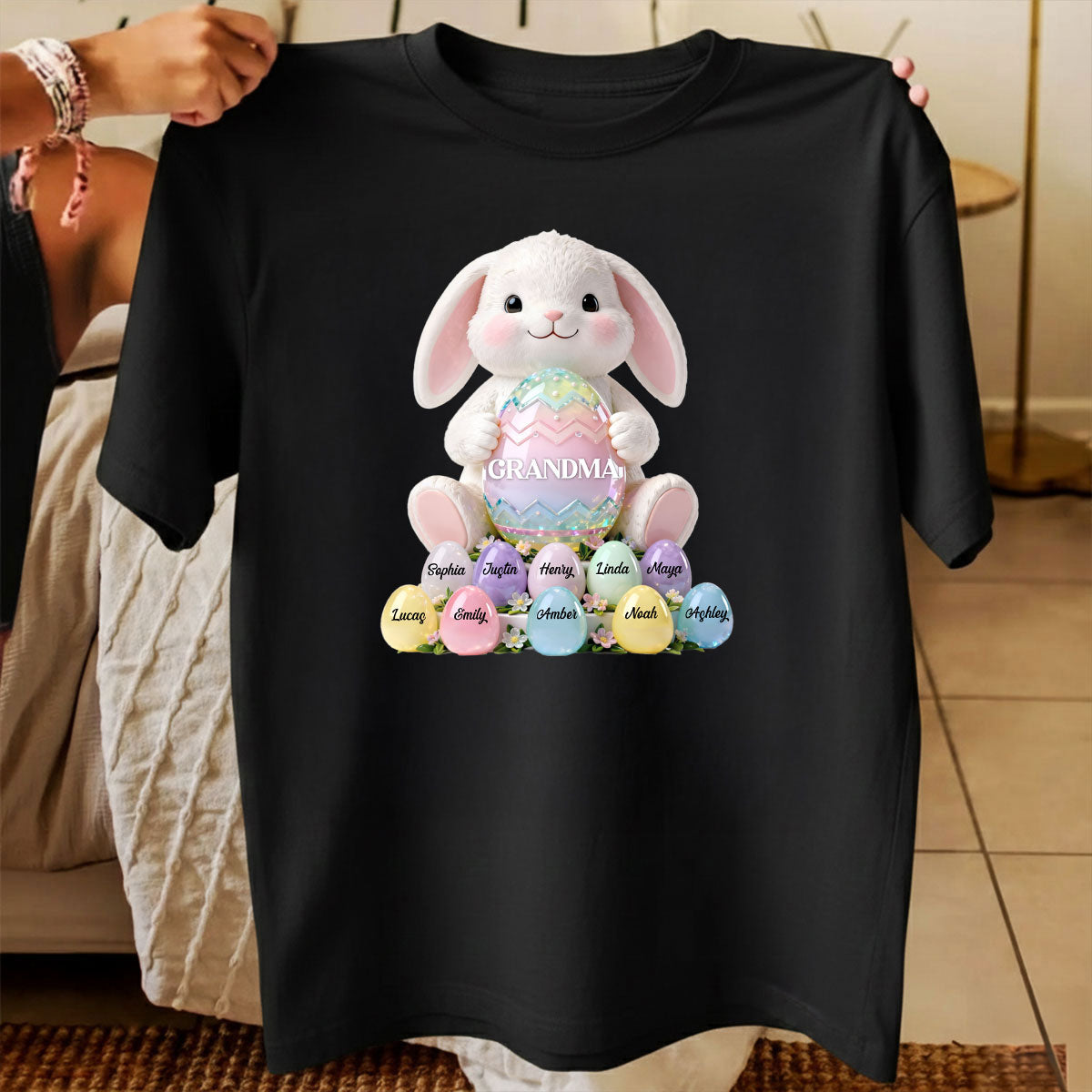 Bunny Grandma Easter - Personalized Shirt - Easter Gift for Grandma