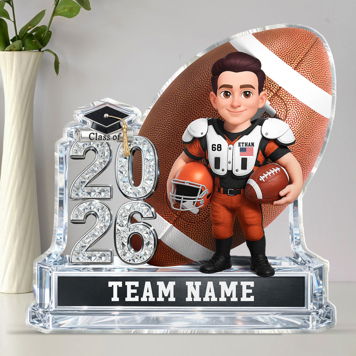 Basketball Senior Keepsake 2D Flat - Personalized Acrylic Block Plaque - Graduation Gift For Son, Daughter, Graduates Class of 2026