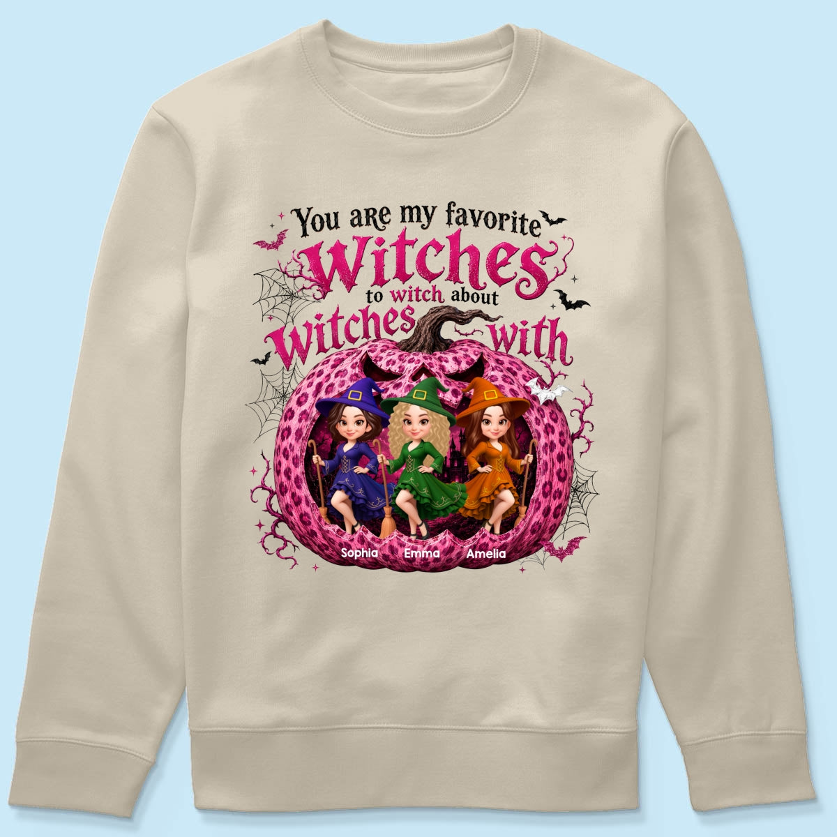 You Are My Favorite Witch Besties Halloween - Personalized Shirt - Halloween Gift For Besties