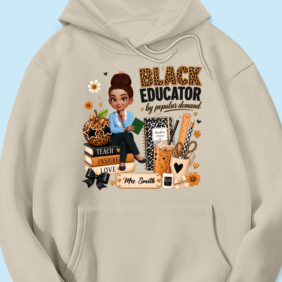 Black Educator by Popular Demand - Personalized Shirt - Back to School Gift for Teacher