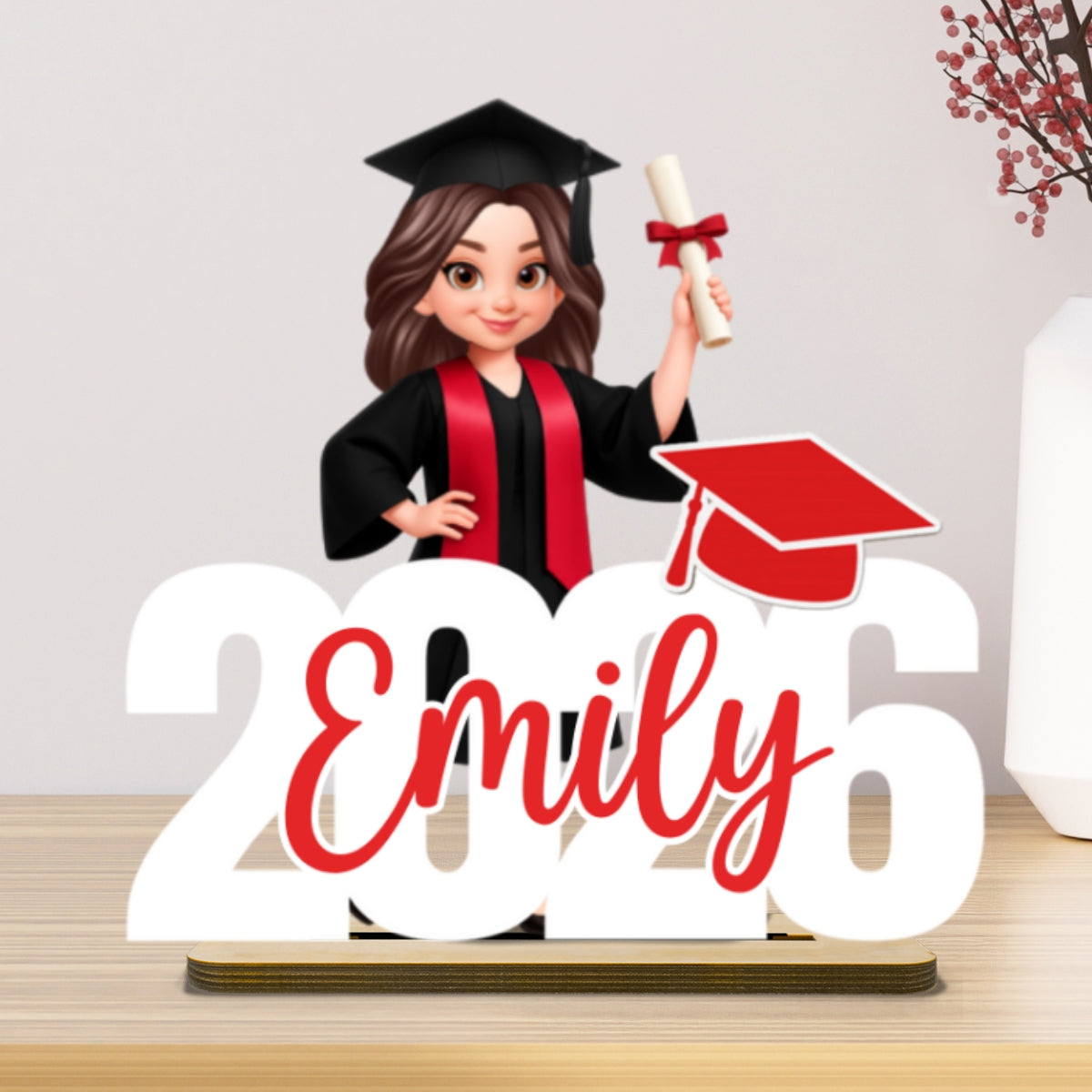 Class Of Graduation Senior - Personalized 2-Layered Wooden Plaque - Gift For Graduation Day, Graduation Gift, Keepsake