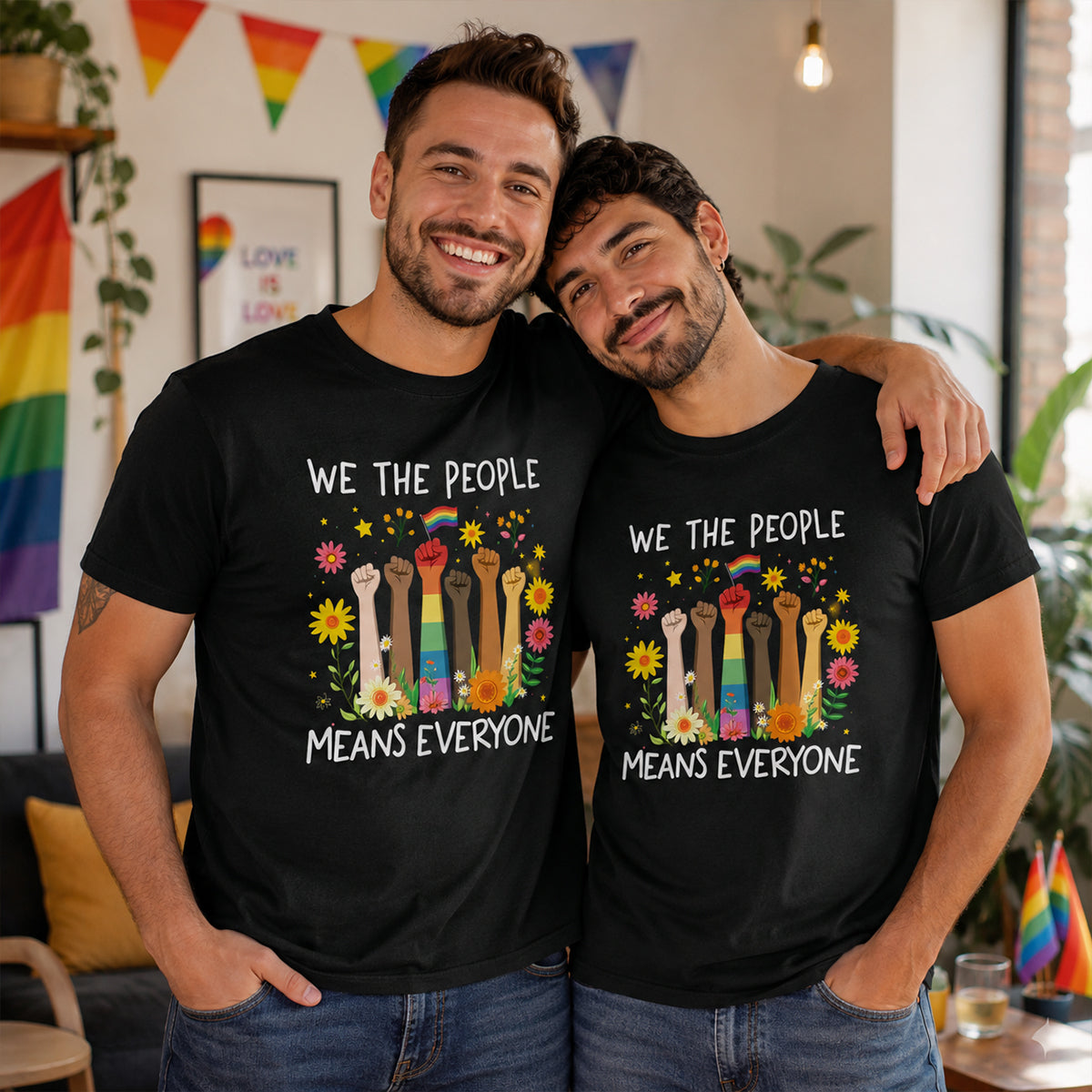 We The People Means Everyone LGBTQ Pride Shirt - Gift For Couple, Happy Pride Month