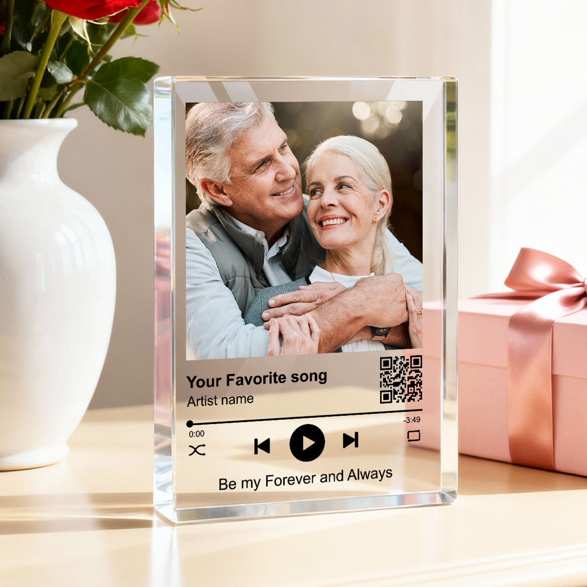 Custom Your Favorite Song - Personalized Acrylic Block Plaque -Sentimental Valentine's Day Gift for her, for him