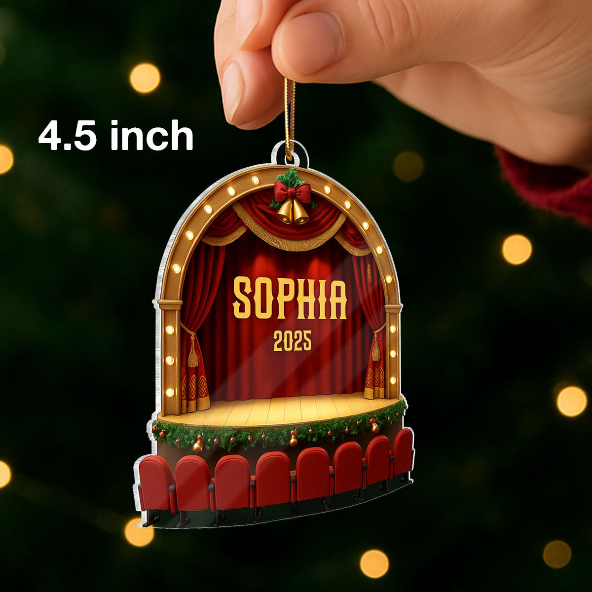 Theater Performance - Personalized Acrylic Ornament - Drama Student Christmas Gift